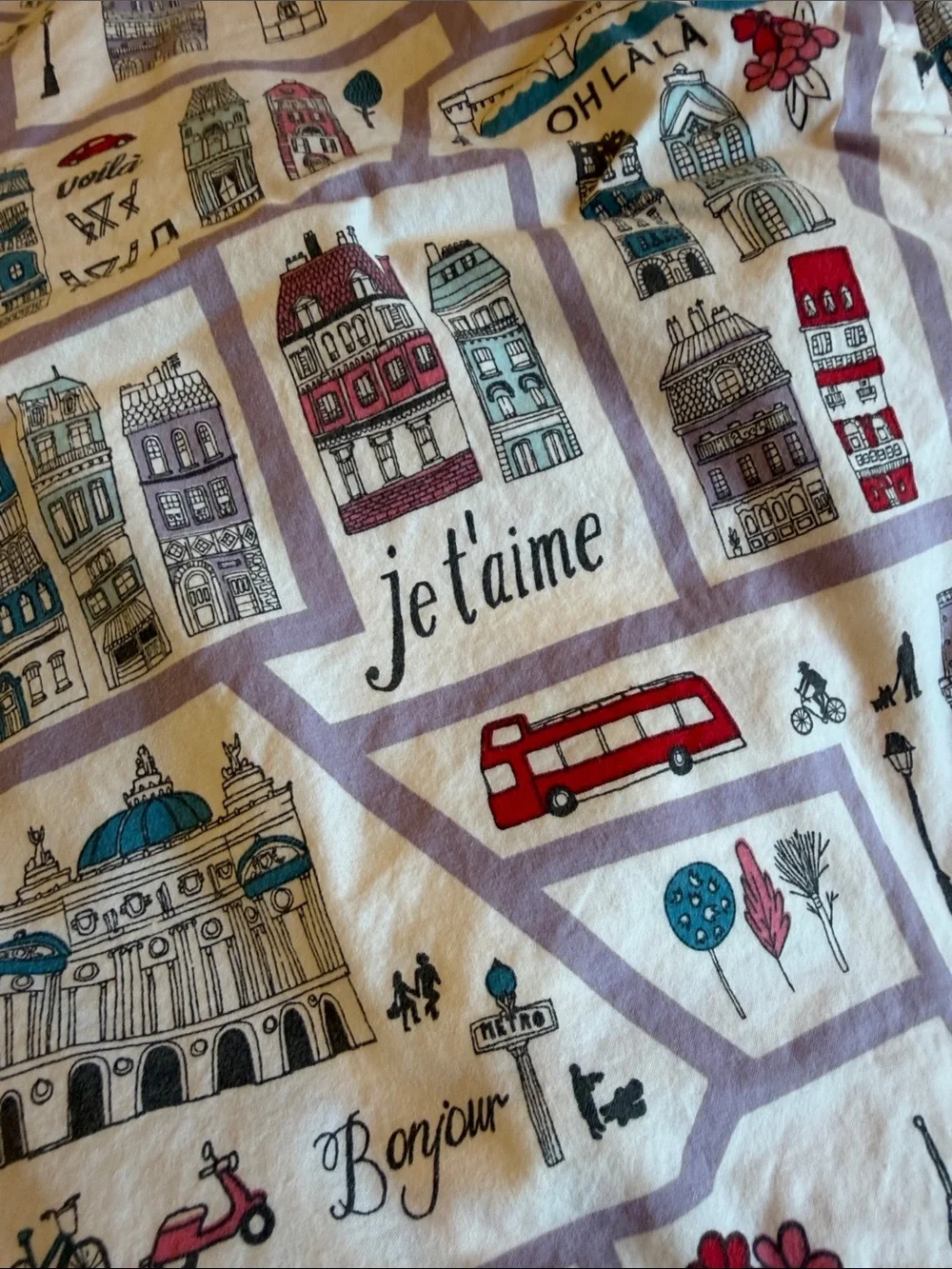 Land of Nod Paris Print Duvet Cover & Shams